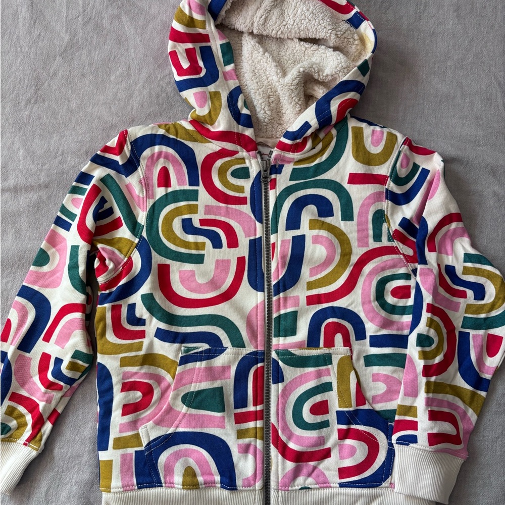 Hanna Andersson Multicolor Patterned Kids Hoodie